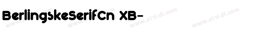BerlingskeSerifCn XB字体转换